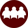 A visual representation of teamwork, with people collaborating and working together towards a common goal.